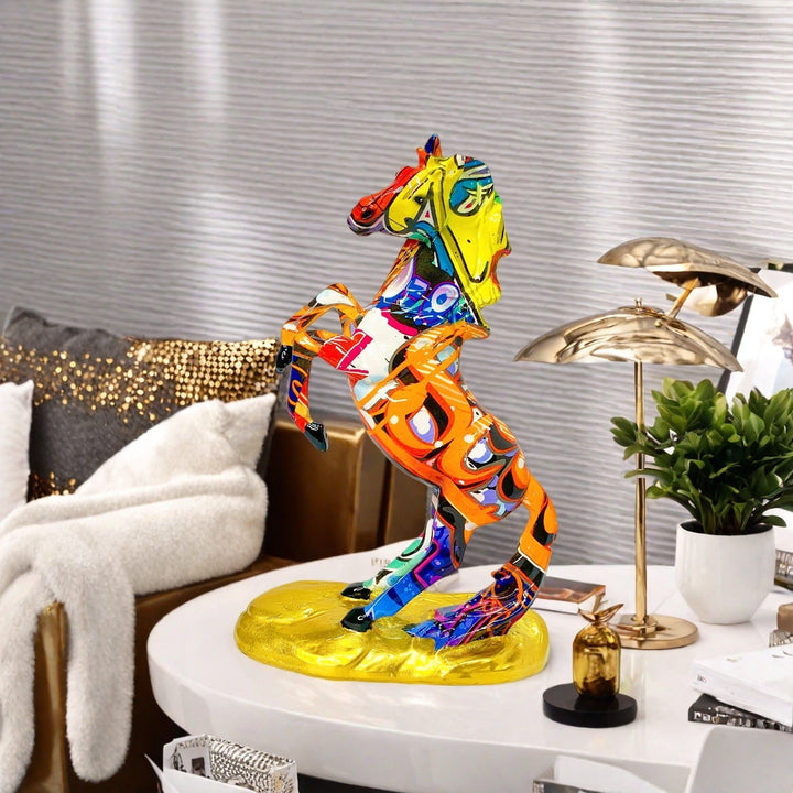 Artistic horse figurine in modern design Stornfield