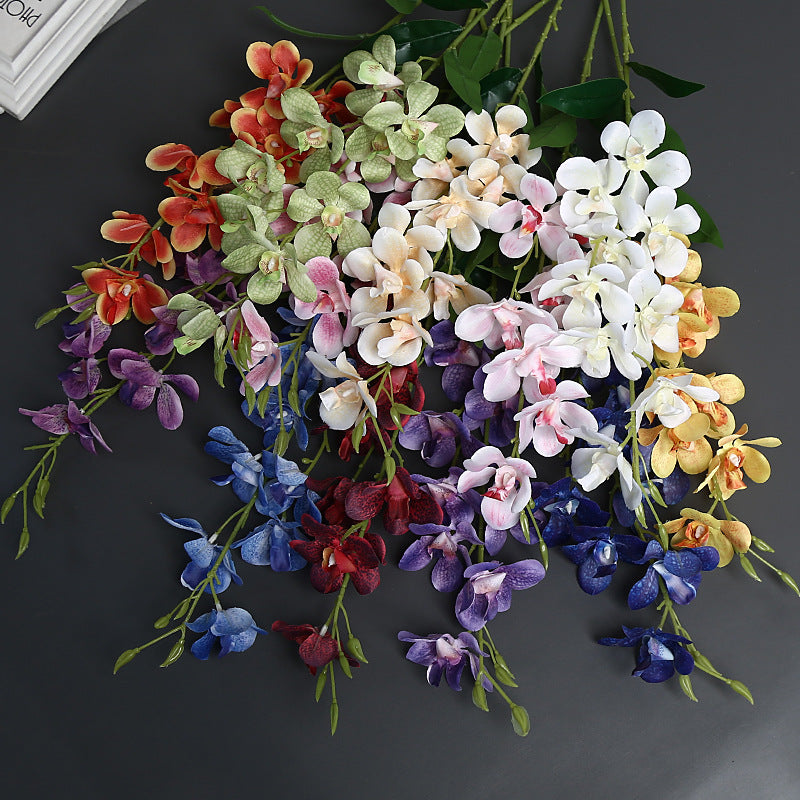 Elegant Faux Orchid Stem for Home Decor Display