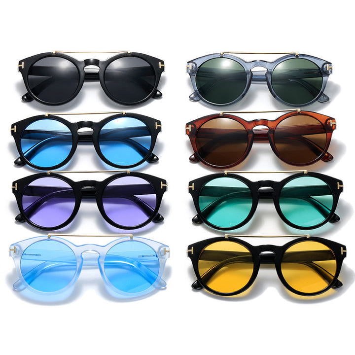 Ladies fashionable sunglasses with elegant round lenses Stornfield