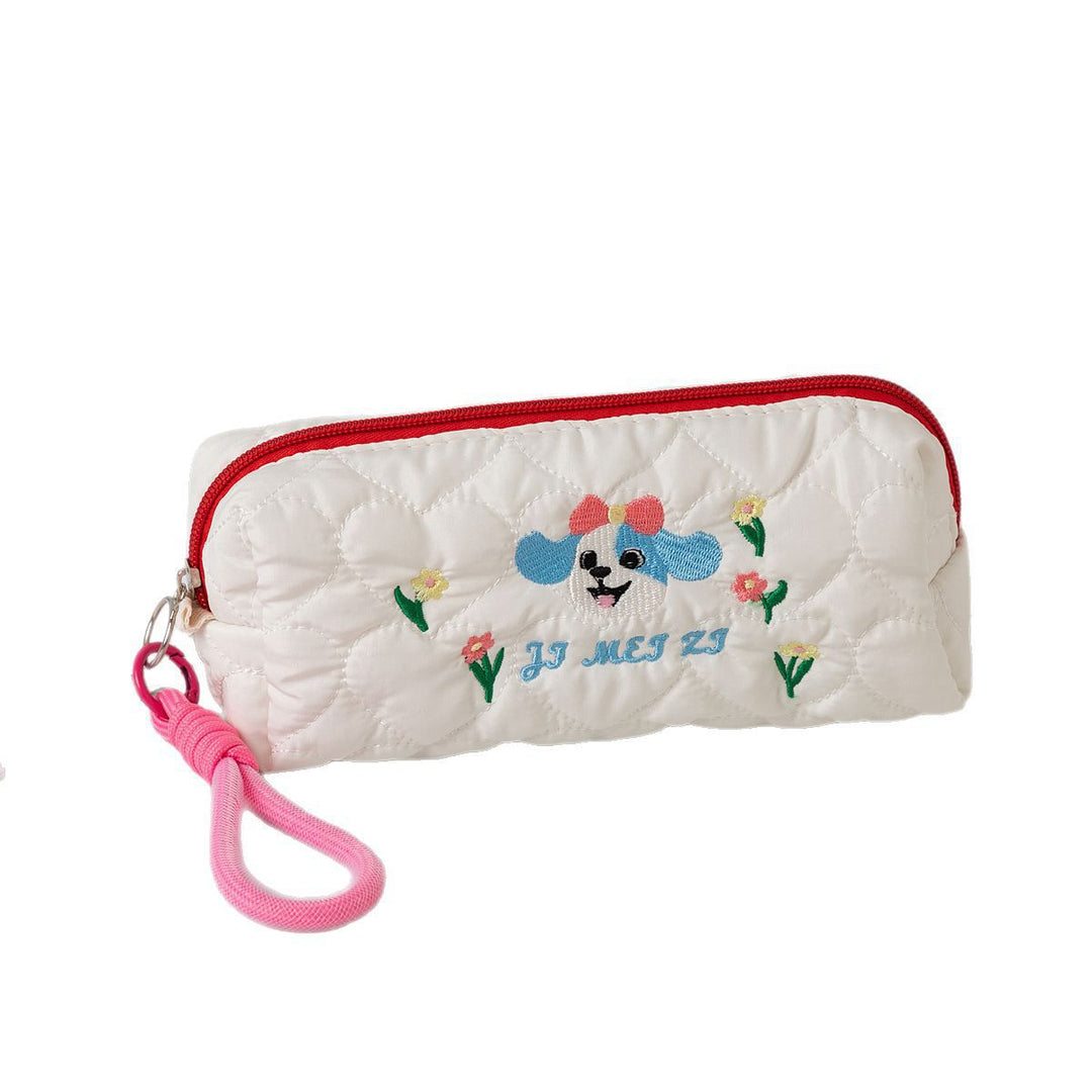 Quilted Cartoon Dog Pencil Case Stornfield