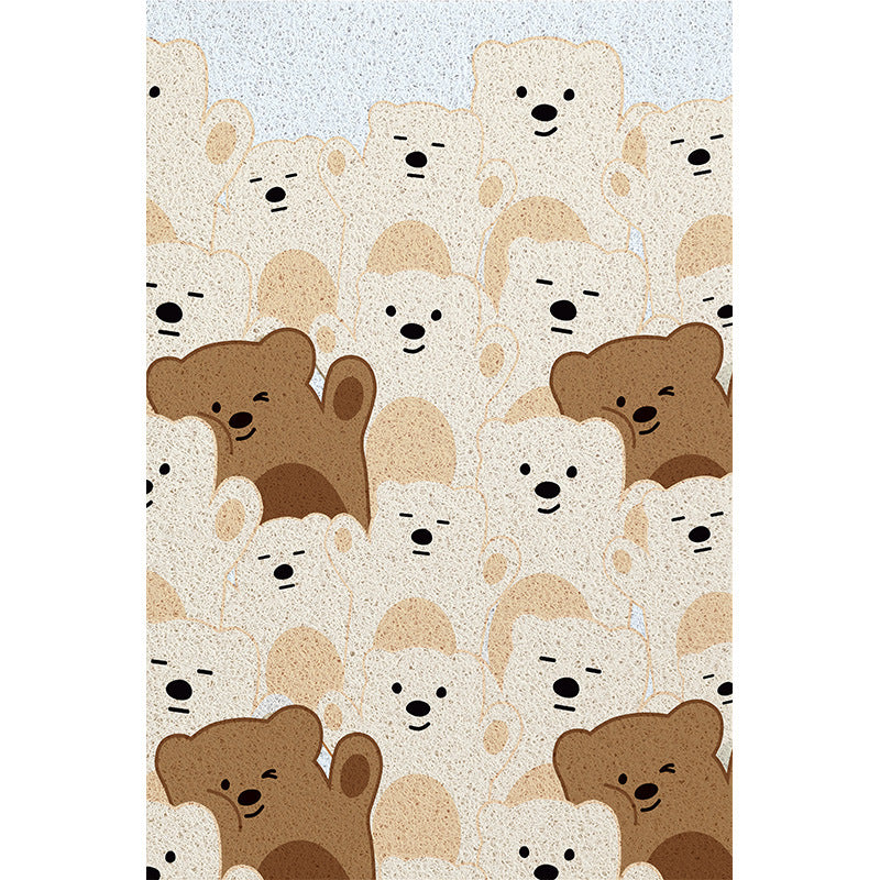 Cartoon-Themed Plush Bath Mat