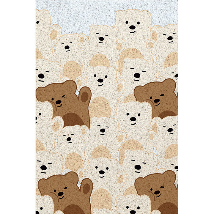 Cartoon-Themed Plush Bath Mat