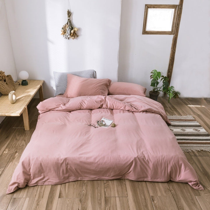 Breathable Organic Cotton Duvet Cover Set with Sateen Finish