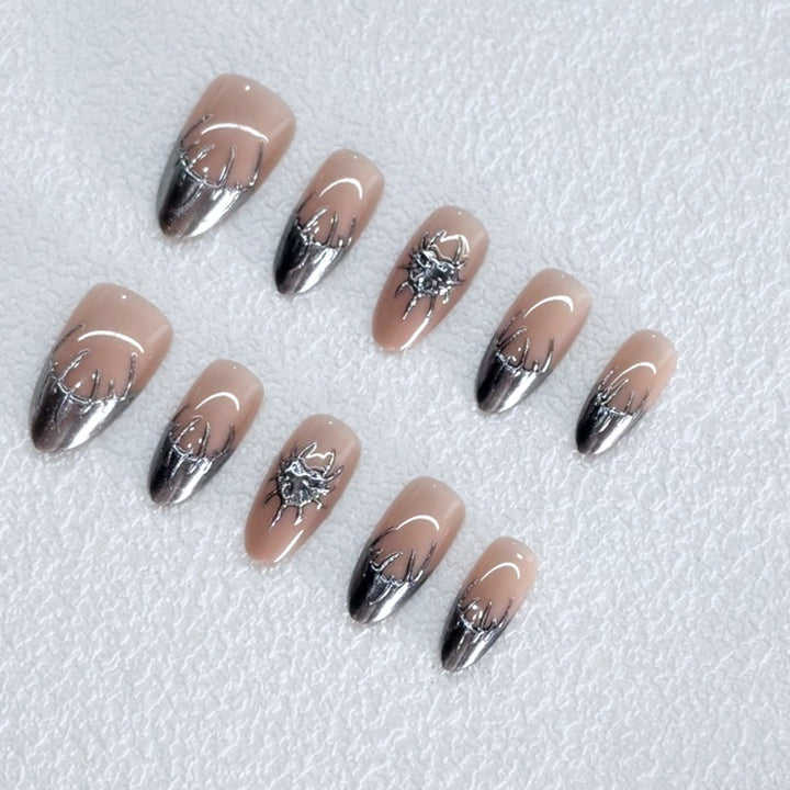 Artificial nails with metallic accents Stornfield