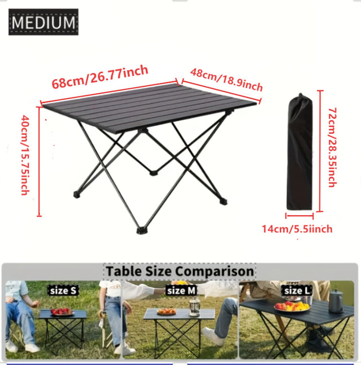 Ladies Lightweight Camping Folding Table Stornfield