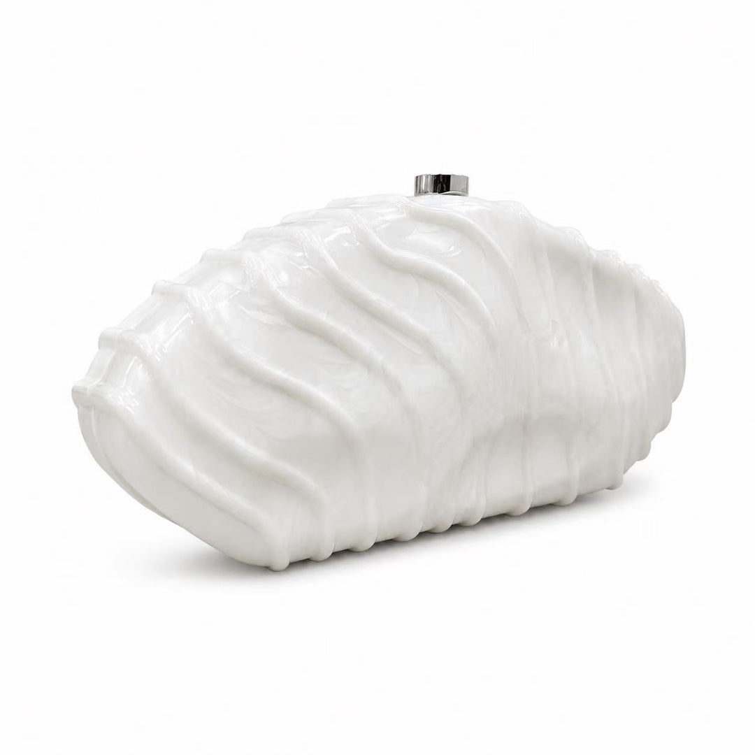 Sculpted Shell-Inspired Evening Clutch