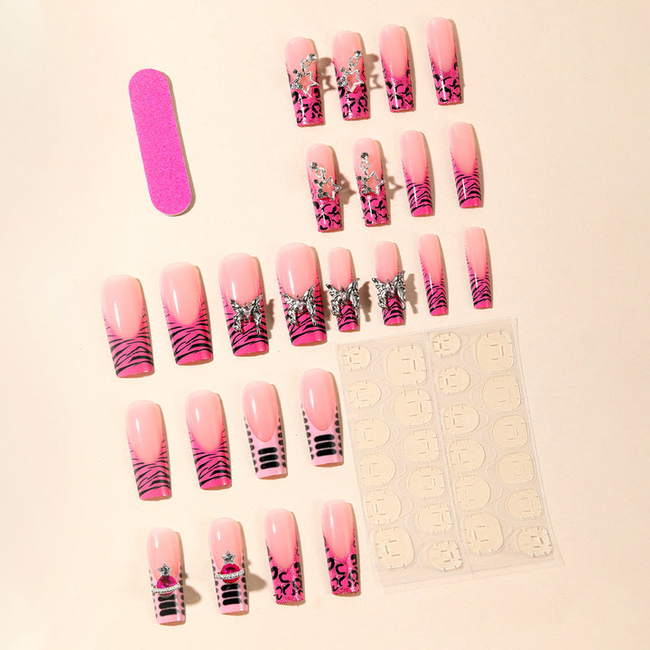 Glamorous 3D Glitter Nail Art Extensions Stornfield