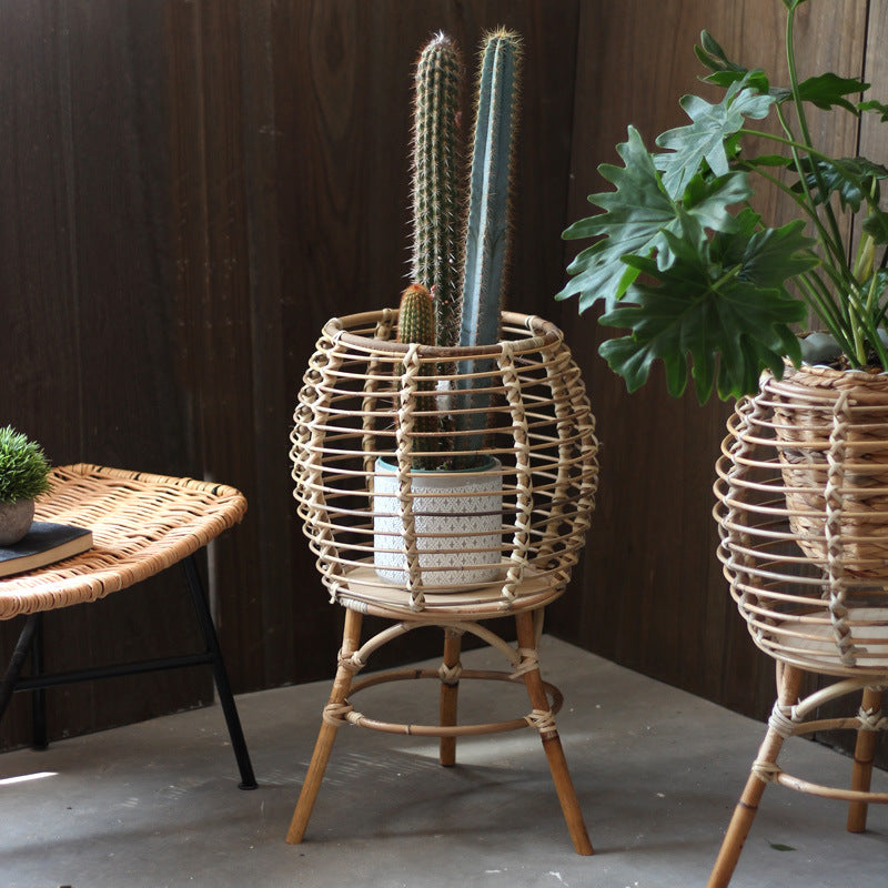 Handmade Rattan Stool Stornfield