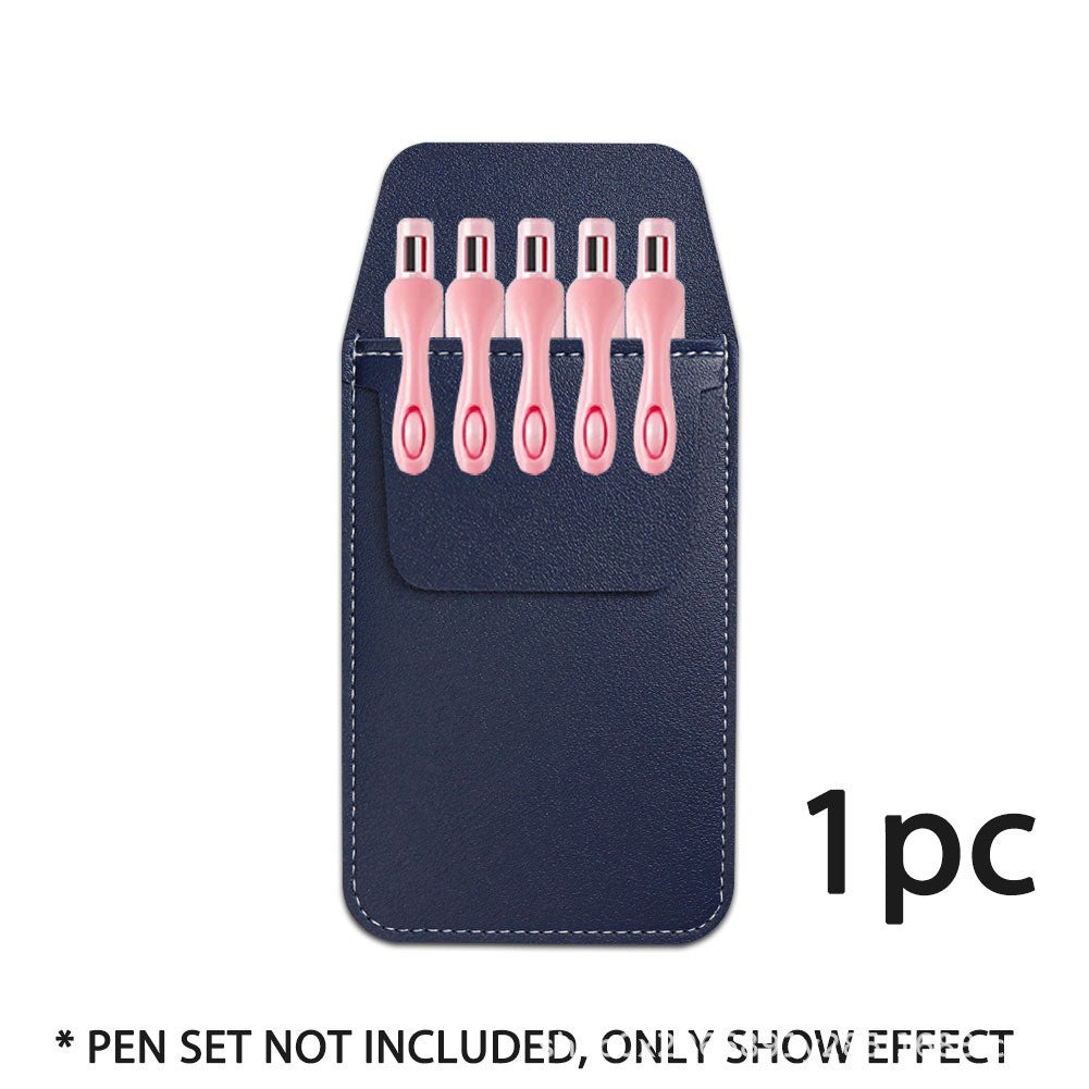 Elegant Leather Pen Holder Case