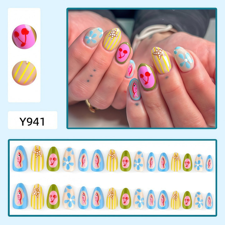 Artificial Nails in Creative Summer Design Stornfield