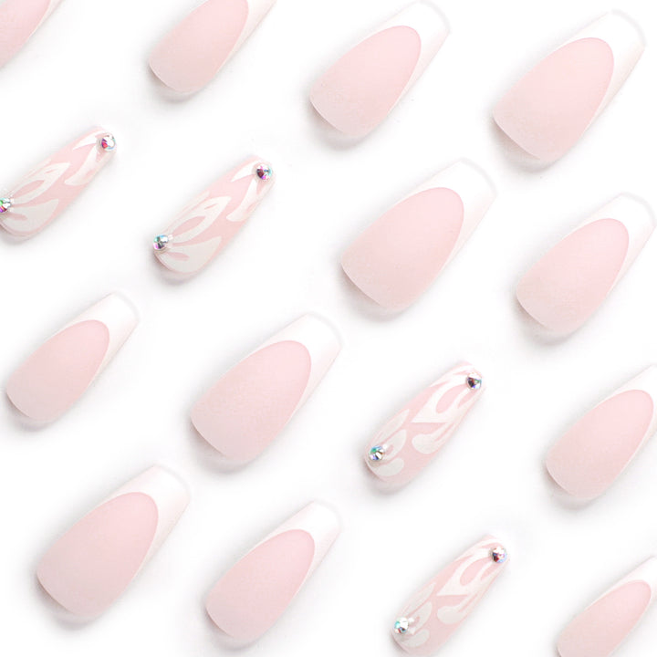 Artfully designed acrylic nails with elegant gradient Stornfield