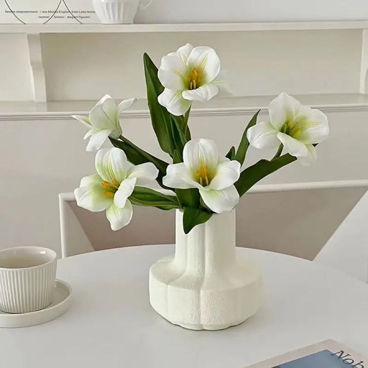 Elegant Faux Tulip Floral Arrangement