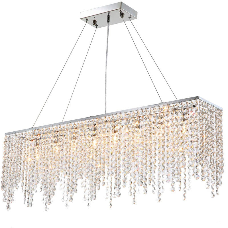 Crystal Beaded Pendant Light Fixture