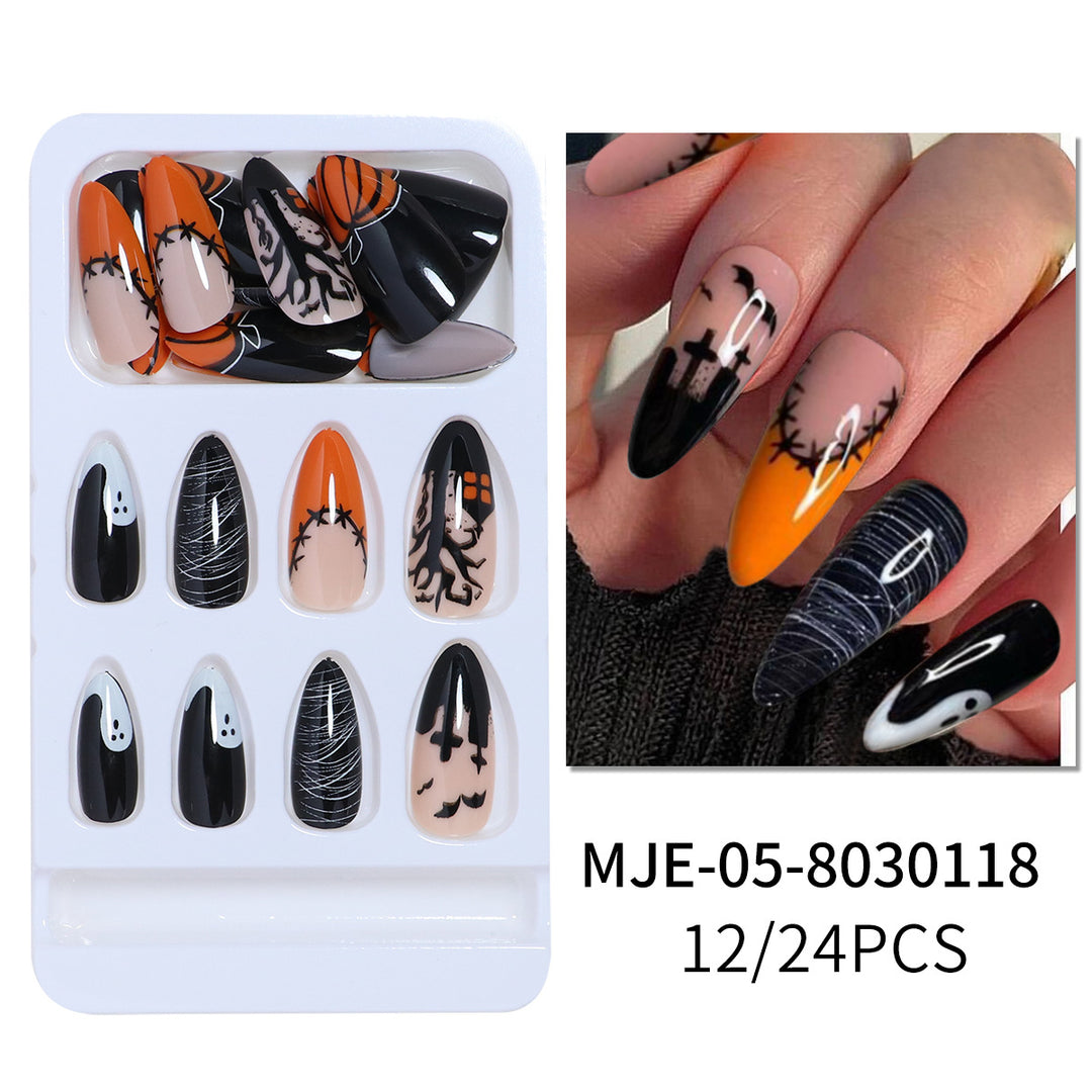 Artistic Abstract Press-On Nail Set Stornfield