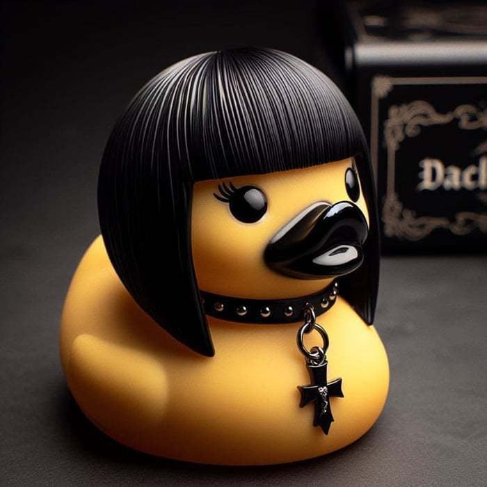 Decorative rubber duck with stylish haircut Stornfield
