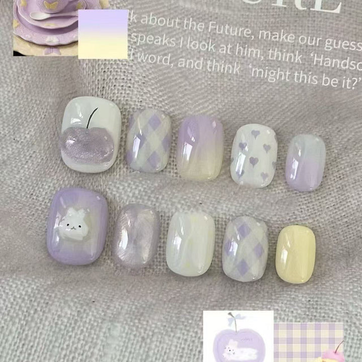Romantic Heart-Themed Nail Art Set Stornfield