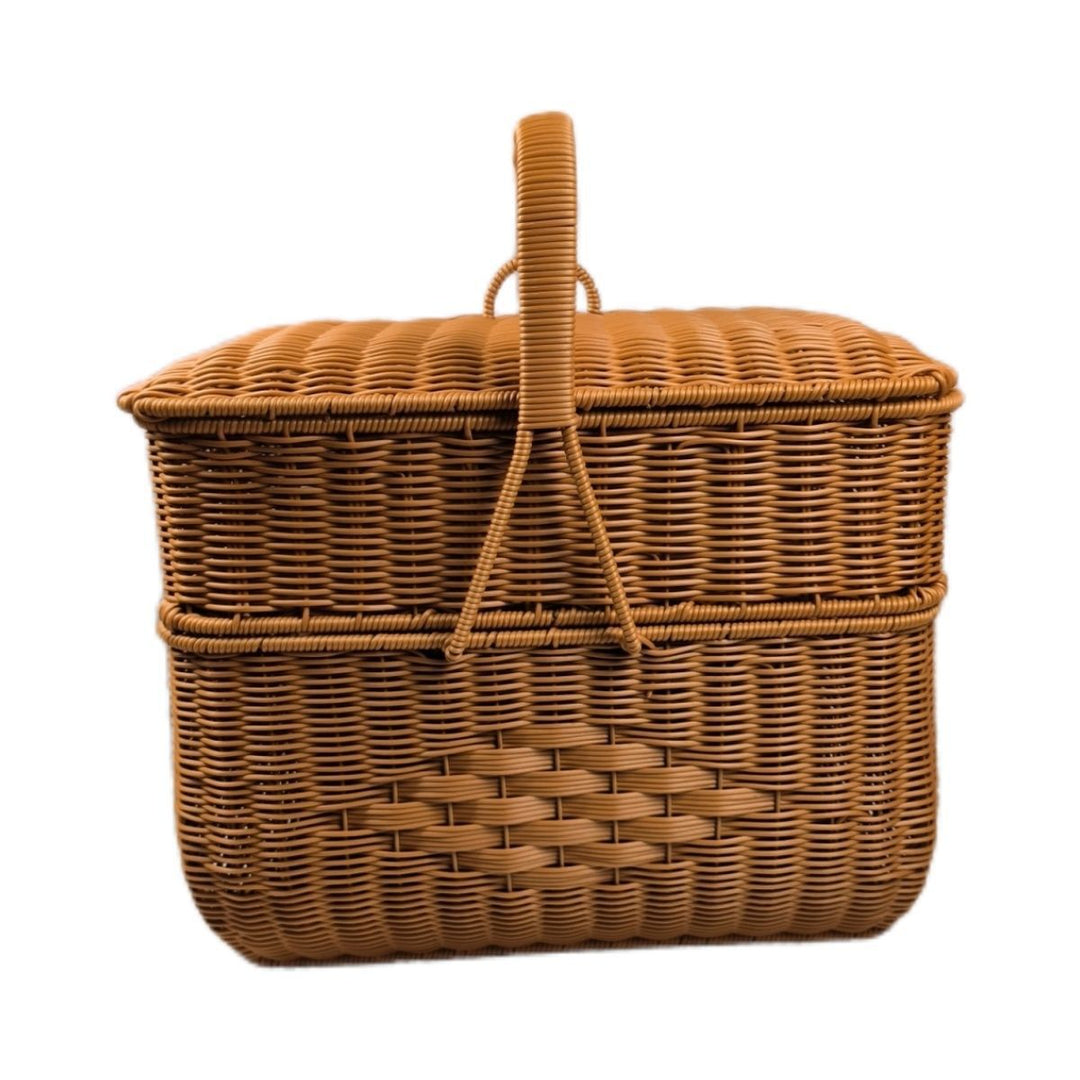 Multi-Compartment Woven Storage Basket Stornfield