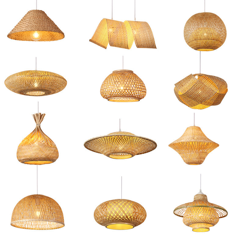 Woven Bamboo Ceiling Lamp