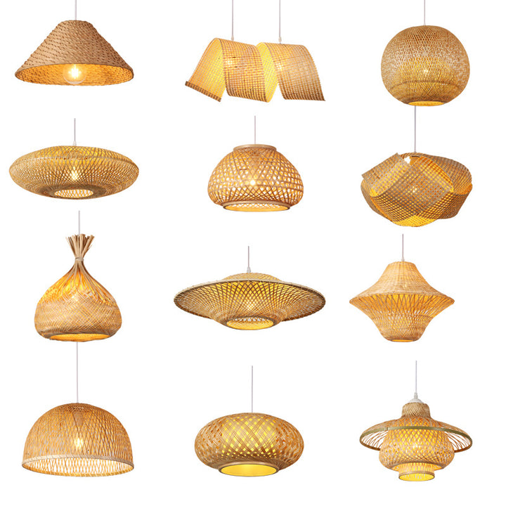 Woven Bamboo Ceiling Lamp