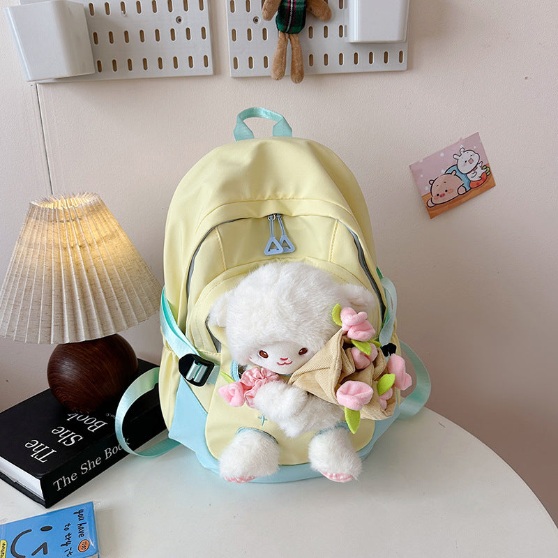 Backpack with Cute Plush Design and Practical Compartments Stornfield