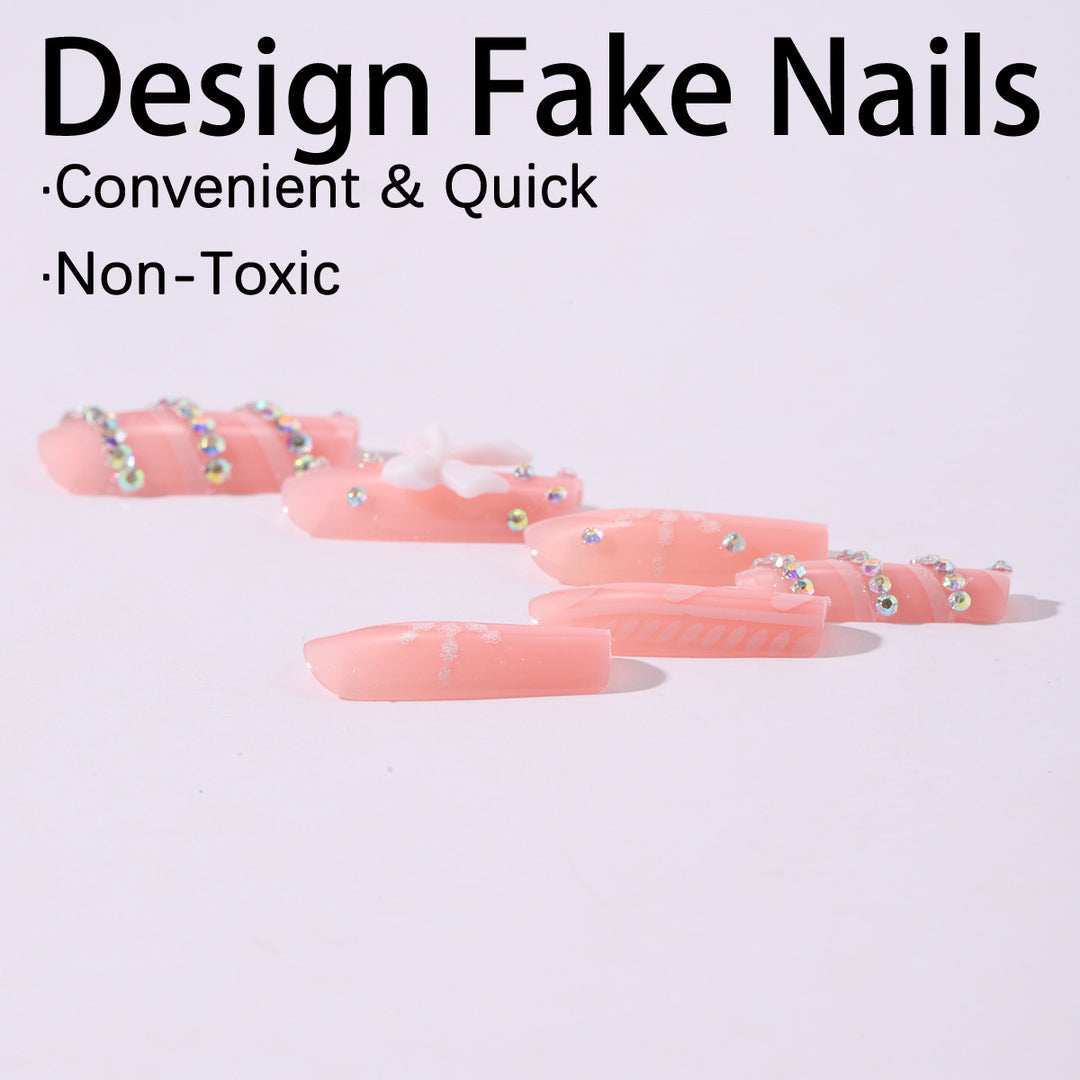 Art Nail Set with elaborate decorations Stornfield