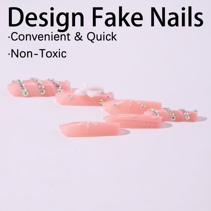 Art Nail Set with elaborate decorations Stornfield