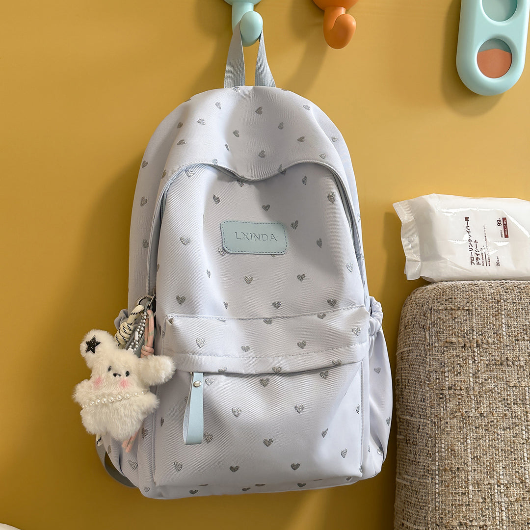 Fun Heart-Print Backpack Stornfield