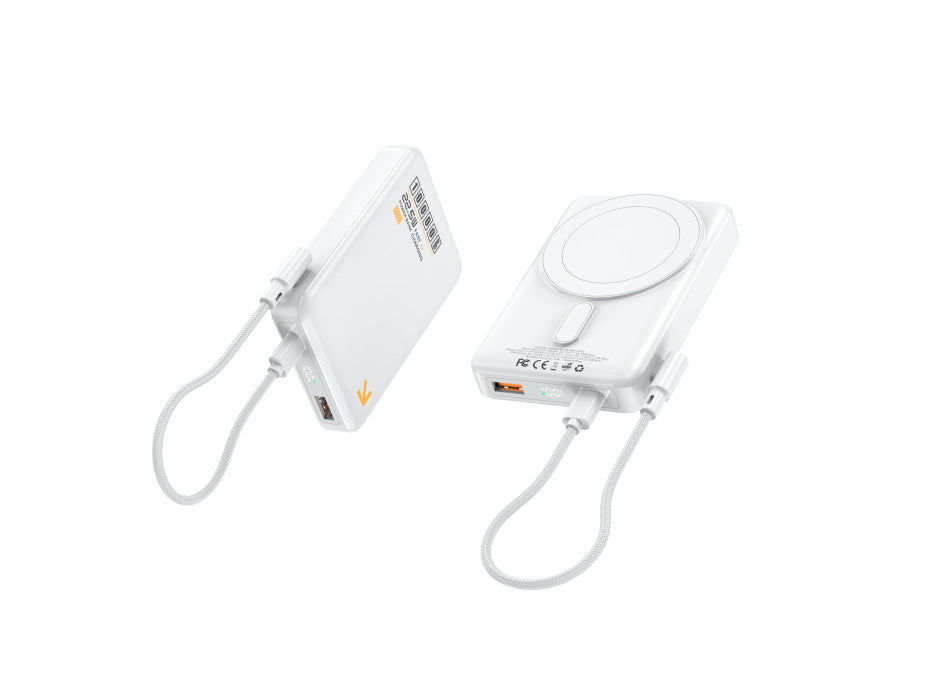 Portable power bank with inductive fast charging function and LED display Stornfield