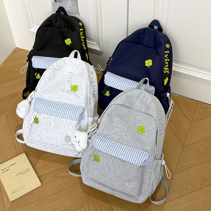 Playful Embroidered Casual Backpack Stornfield