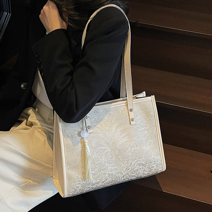 Elegant Textured Tote Bag