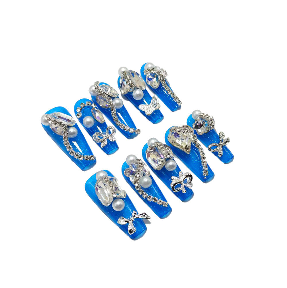 Nail Art Set with Professional Glitter and Rhinestone Decorations Stornfield