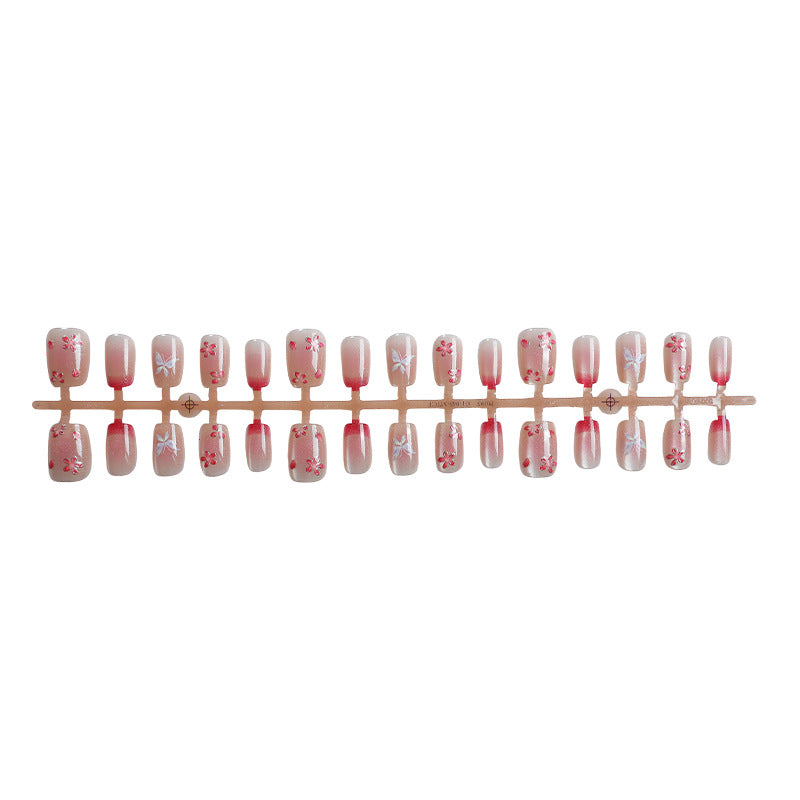 Premium Artistic Floral Press-On Nail Set