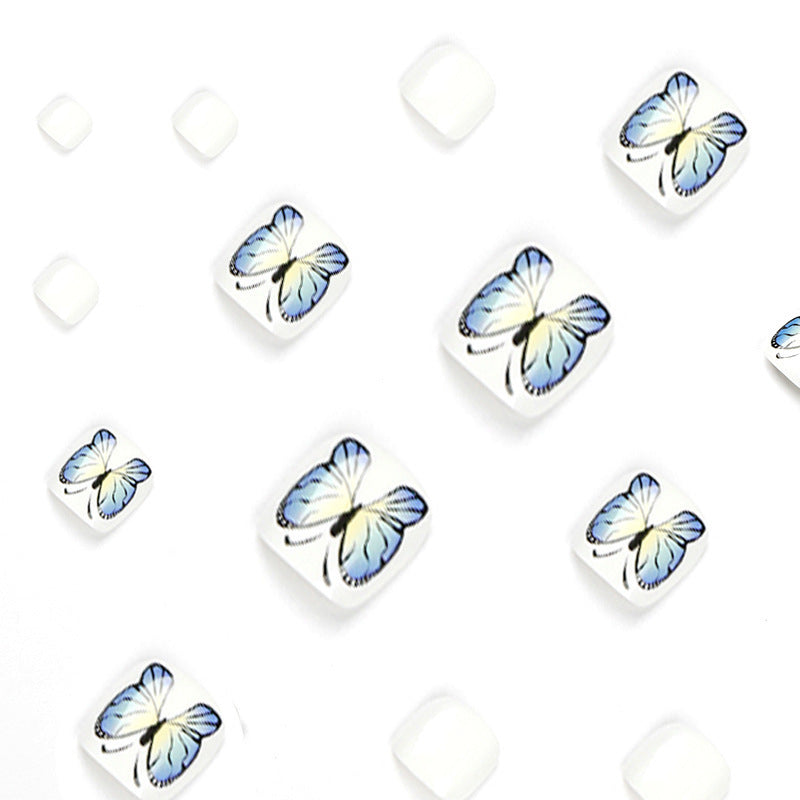 Artificial nails with butterfly design Stornfield