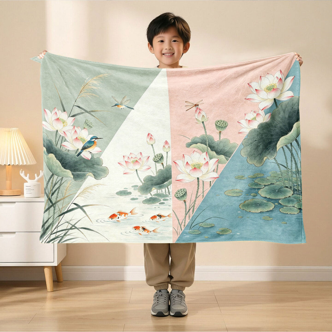 Artistic Scene Fleece Blanket
