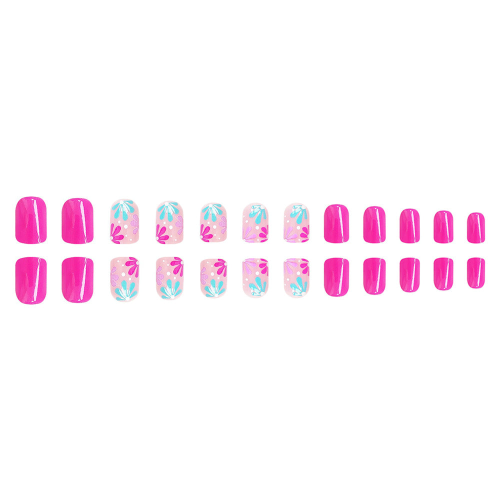 Artistic Floral Gel Nail Design Stornfield