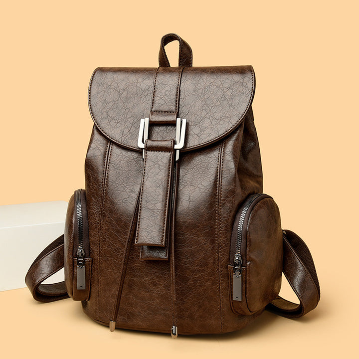Retro Chic Vegan Leather Backpack Stornfield