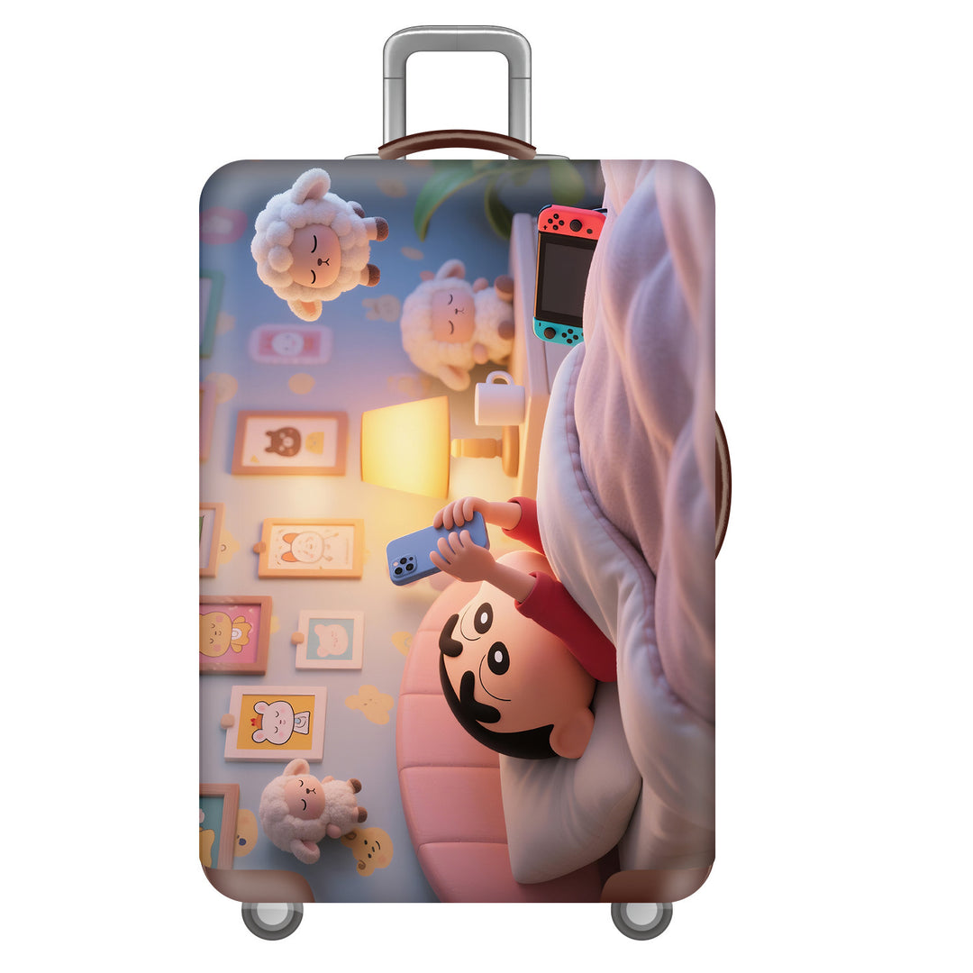 Unisex hard-shell suitcase with cheerful dinosaur motif Stornfield