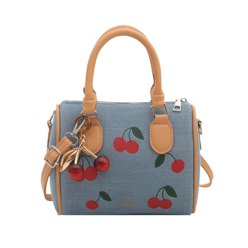Stylish Cherry Print Handbag