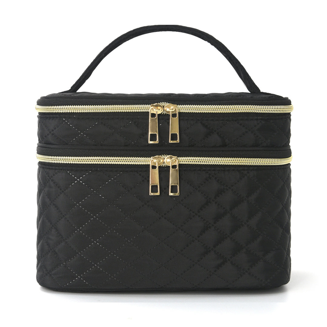 Cosmetic organizer bag with double compartment system Stornfield