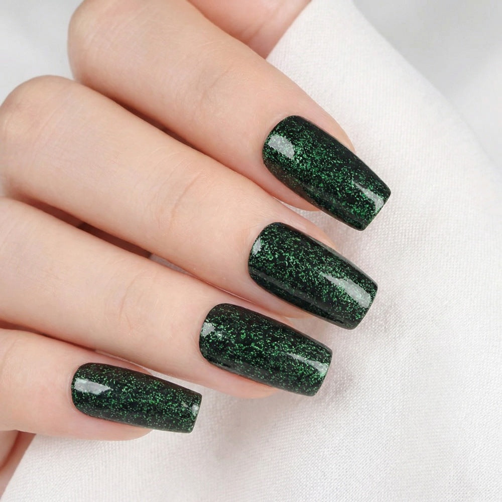 Shiny artificial nails with sparkling accents Stornfield