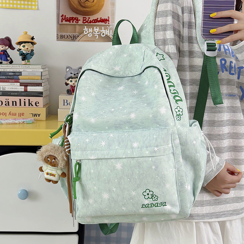 Star-Patterned Casual Backpack Stornfield