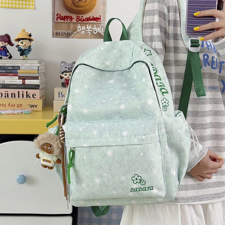 Star-Patterned Casual Backpack Stornfield