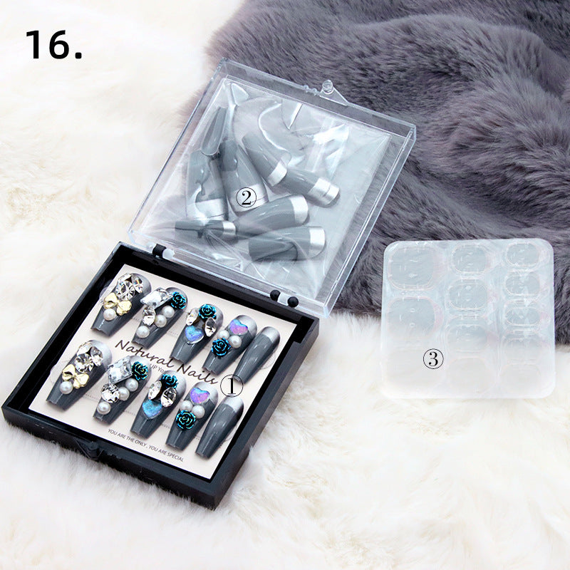 Elegant Pre-Designed Press-On Nail Set Stornfield