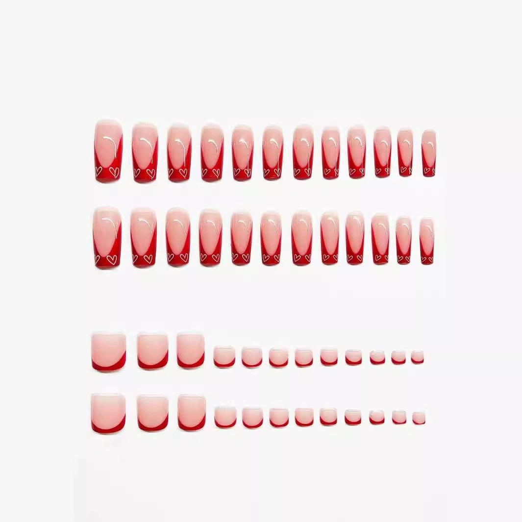 Elegant Double-Tip Press-On Nail Set Stornfield