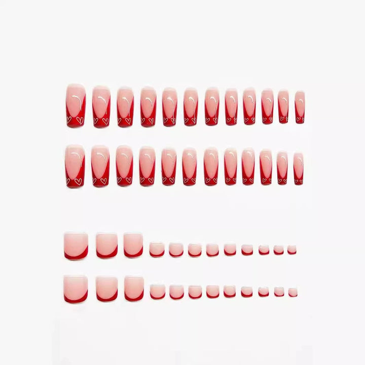 Elegant Double-Tip Press-On Nail Set Stornfield