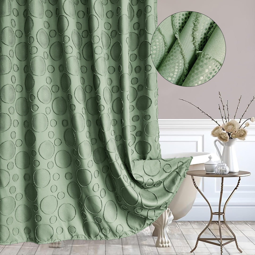 Designer Textured Shower Curtain Stornfield