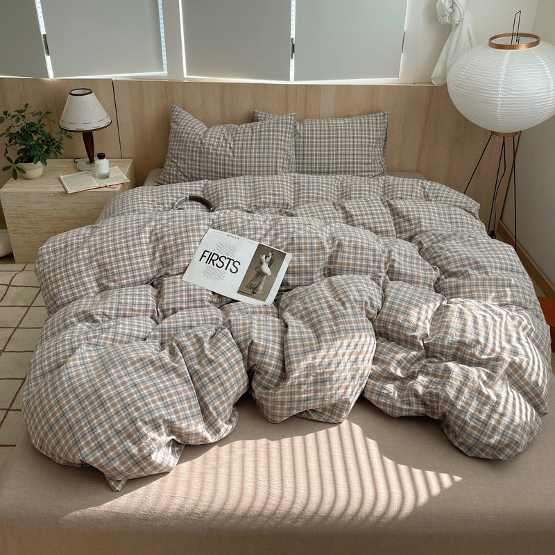 Striped Cotton Duvet Cover Set