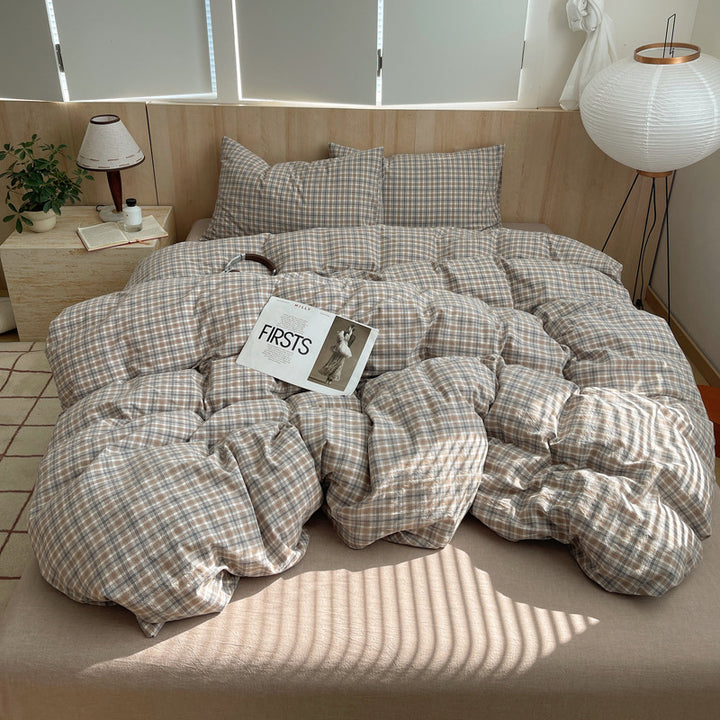 Striped Cotton Duvet Cover Set