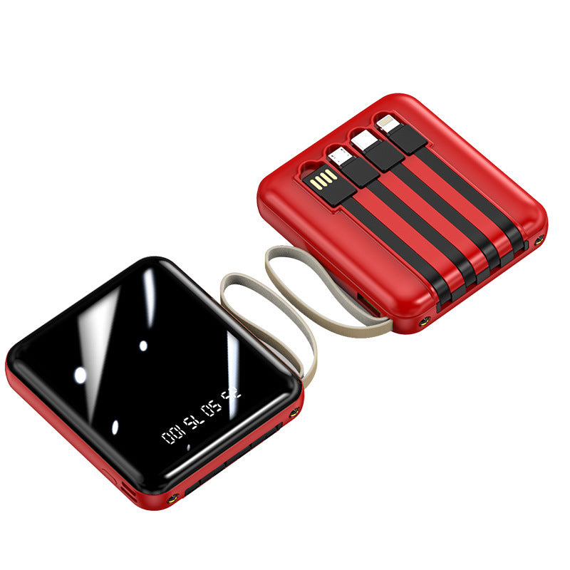 Portable power bank with integrated cables and digital display Stornfield