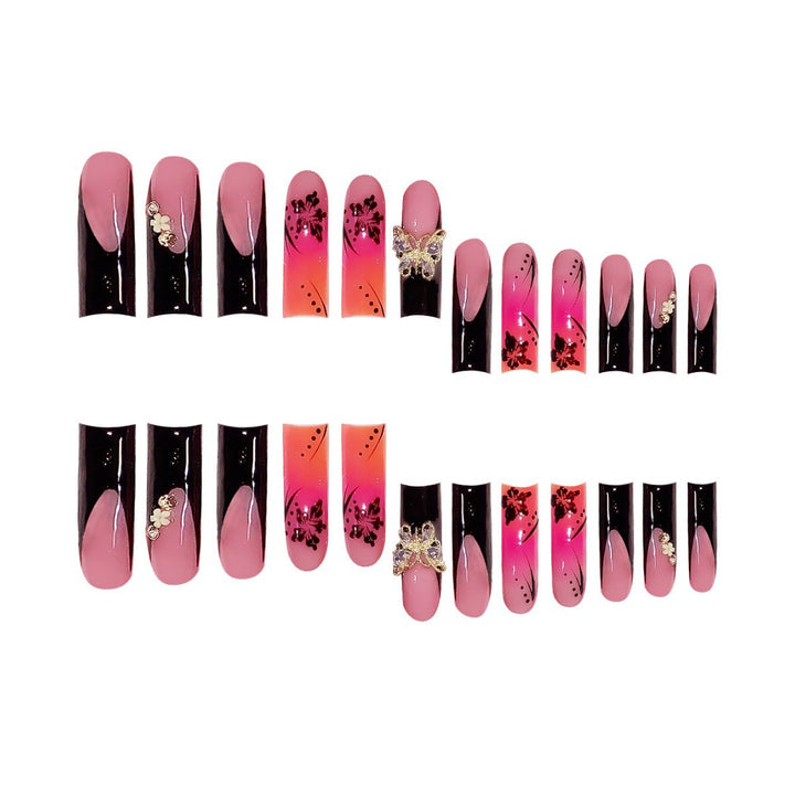Premium 3D Floral Press-On Nail Art Stornfield